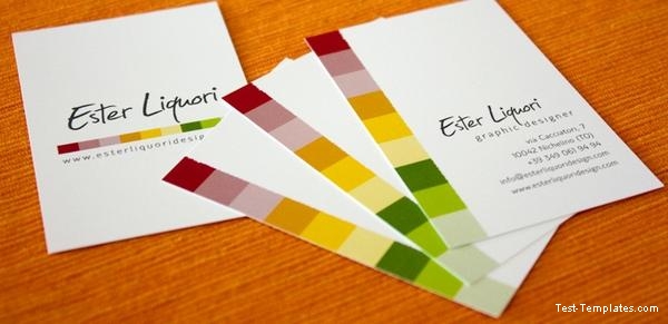 Примеры красочных визиток